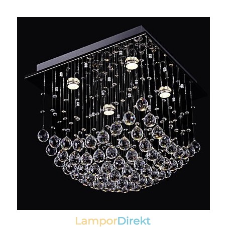 Elegant Kinesisk Kristallkrona 4 Lampor Med Infälld Montering Elegant Kinesisk Kristallkrona 4 Lampor Med Infälld Montering