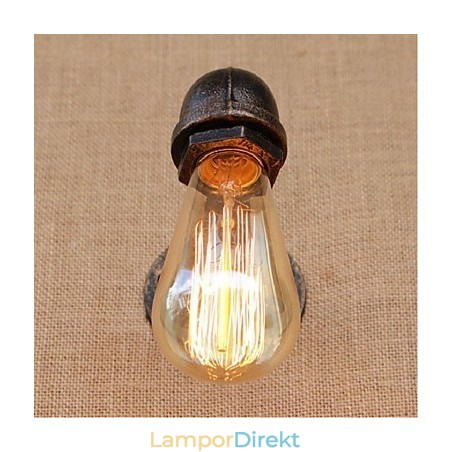 Nostalgi Enkel Vattenpipa Dekorativ Liten Vägglampa Vägglampa Nostalgi Enkel Vattenpipa Dekorativ Liten Vägglampa Vägglampa