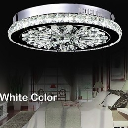 Crystal Flush Mount Modern Contemporary Living Bed Dining Barn Metall