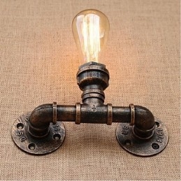 Nostalgi Enkel Vattenpipa Dekorativ Liten Vägglampa Vägglampa