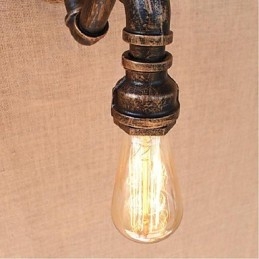 Nostalgi Enkel Vattenpipa Dekorativ Liten Vägglampa Vägglampa