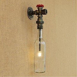 Rustik Lodge Brons Funktion För Ambient Light Wall Sconces Vägglampa