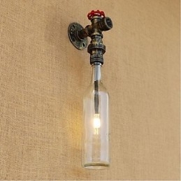 Rustik Lodge Brons Funktion För Ambient Light Wall Sconces Vägglampa