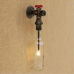 Rustik Lodge Brons Funktion För Ambient Light Wall Sconces Vägglampa