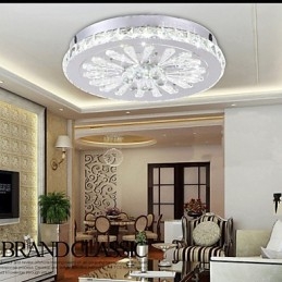 Crystal Flush Mount Modern Contemporary Living Bed Dining Barn Metall