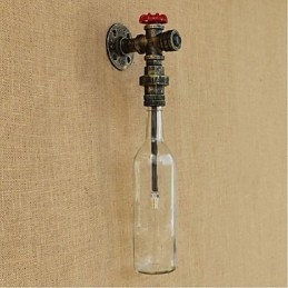 Rustik Lodge Brons Funktion För Ambient Light Wall Sconces Vägglampa