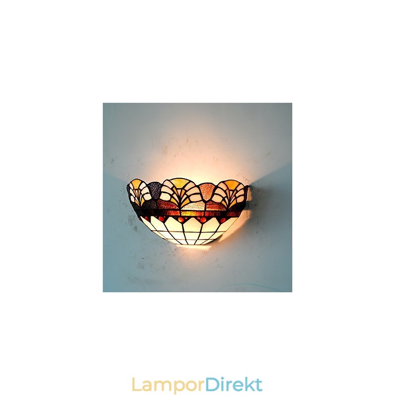 Retro Country Vägglampor Glas Skärm Vardagsrum Sovrum Restaurang Café Bar Vägglampor