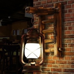 Kinesisk Retro Nostalgi Kreativ Belysning Fotogenlampa Lyktor Wall Sconces Wall Light