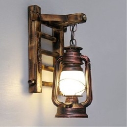 Kinesisk Retro Nostalgi Kreativ Belysning Fotogenlampa Lyktor Wall Sconces Wall Light
