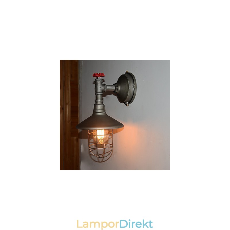 Ny Retro Loft Vintage Industrial Edison Vägglampa Pendellampa Armatur