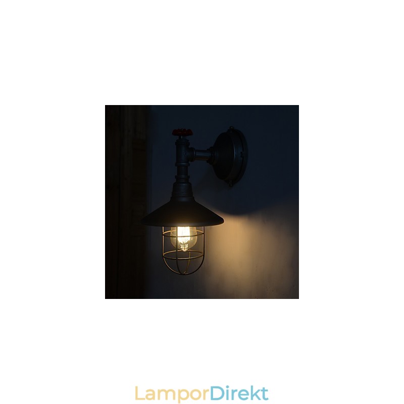 Ny Retro Loft Vintage Industrial Edison Vägglampa Pendellampa Armatur