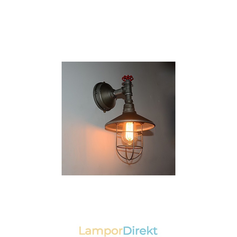 Ny Retro Loft Vintage Industrial Edison Vägglampa Pendellampa Armatur