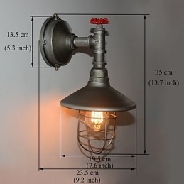 Ny Retro Loft Vintage Industrial Edison Vägglampa Pendellampa Armatur