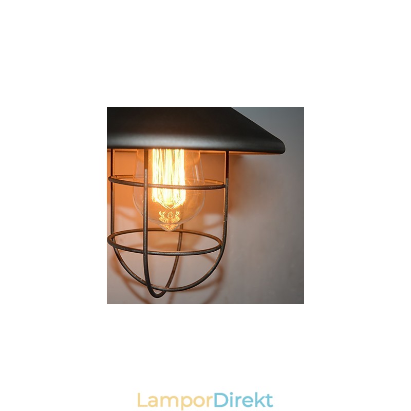 Ny Retro Loft Vintage Industrial Edison Vägglampa Pendellampa Armatur