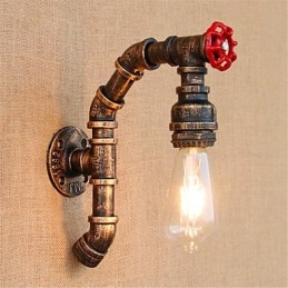 Rustik Lodge Antik Mässing Funktion För Ambient Light Wall Sconces Wall Light