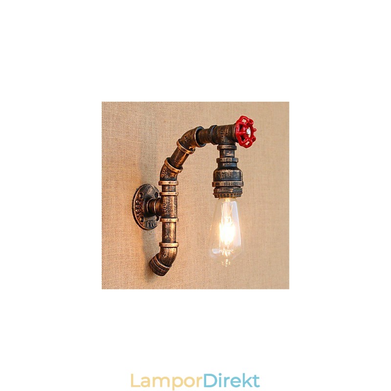 Rustik Lodge Antik Mässing Funktion För Ambient Light Wall Sconces Wall Light