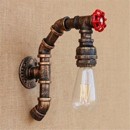 Rustik Lodge Antik Mässing Funktion För Ambient Light Wall Sconces Wall Light