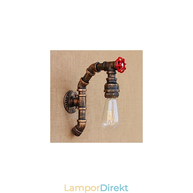 Rustik Lodge Antik Mässing Funktion För Ambient Light Wall Sconces Wall Light