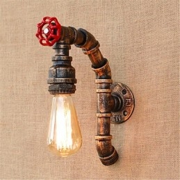 Rustik Lodge Antik Mässing Funktion För Ambient Light Wall Sconces Wall Light
