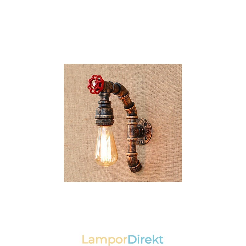 Rustik Lodge Antik Mässing Funktion För Ambient Light Wall Sconces Wall Light