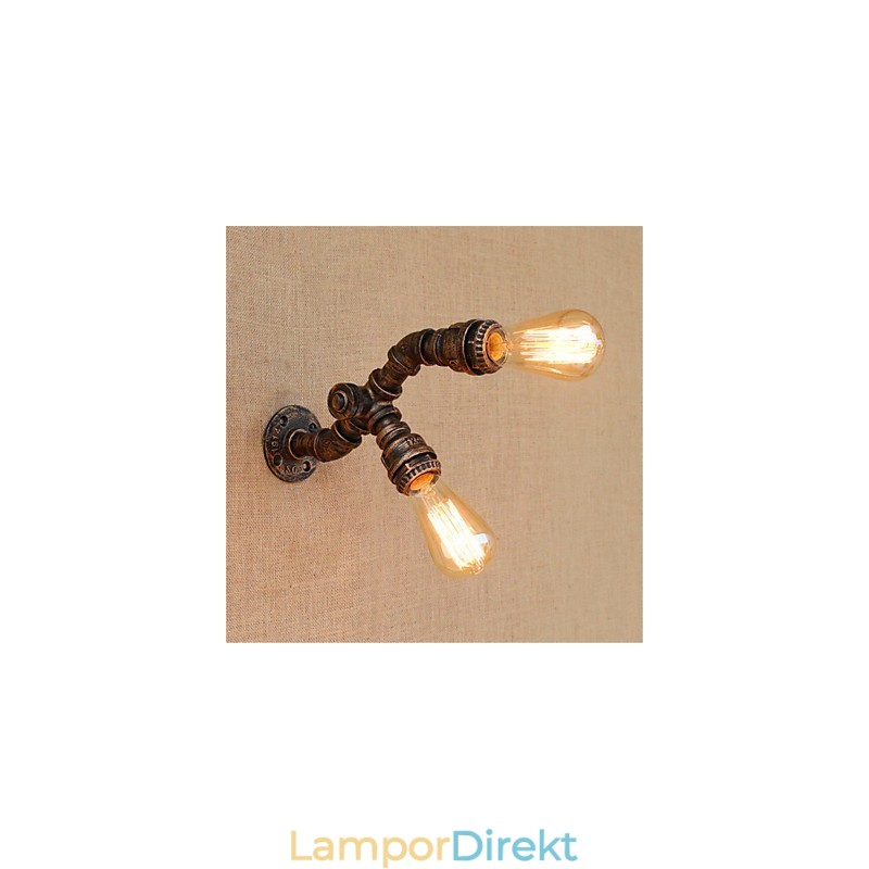 Rustik Lodge Målningsfunktion För Omgivande Ljus Vägglampor Vägglampa