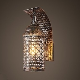 Rustik Lodge Målningsfunktion För Mini Style Uplight Vägglampor Vägglampa