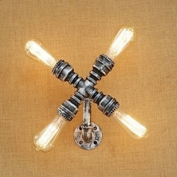 Country Retro Målningsfunktion För Svängarm Ambient Light Wall Sconces Wall Light