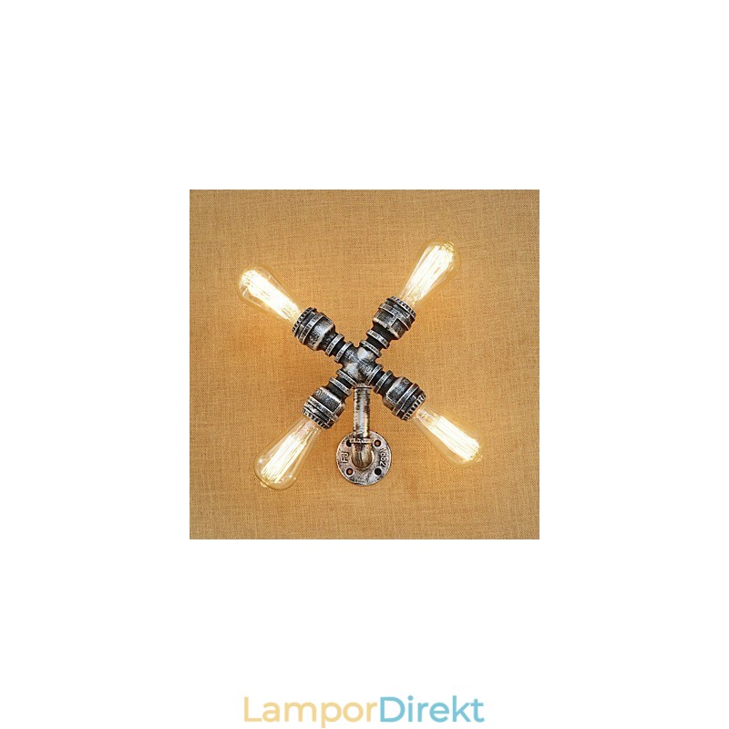 Country Retro Målningsfunktion För Svängarm Ambient Light Wall Sconces Wall Light