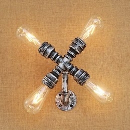 Country Retro Målningsfunktion För Svängarm Ambient Light Wall Sconces Wall Light