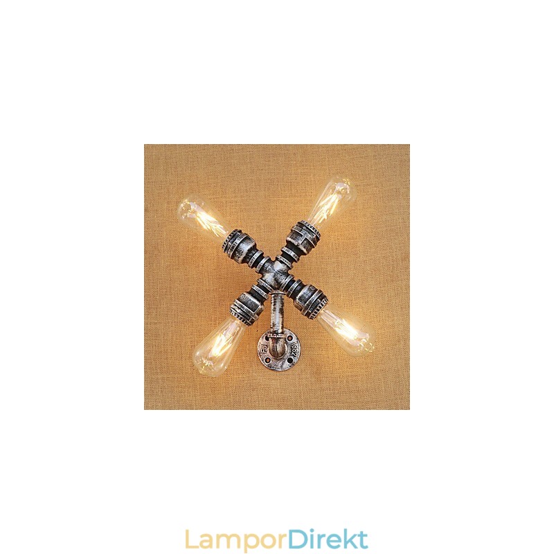 Country Retro Målningsfunktion För Svängarm Ambient Light Wall Sconces Wall Light