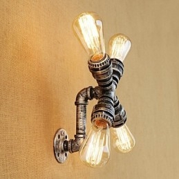 Country Retro Målningsfunktion För Svängarm Ambient Light Wall Sconces Wall Light