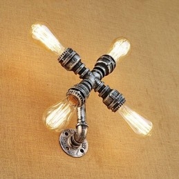 Country Retro Målningsfunktion För Svängarm Ambient Light Wall Sconces Wall Light