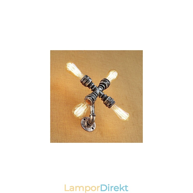 Country Retro Målningsfunktion För Svängarm Ambient Light Wall Sconces Wall Light
