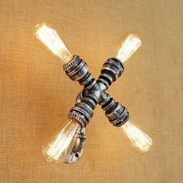 Country Retro Målningsfunktion För Svängarm Ambient Light Wall Sconces Wall Light