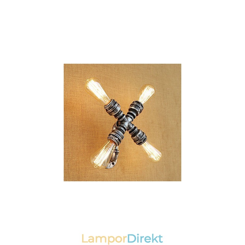 Country Retro Målningsfunktion För Svängarm Ambient Light Wall Sconces Wall Light