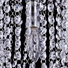 1 Ljus Krom Modern K9 Transparent Kristallkrona Med 1 Glödlampa