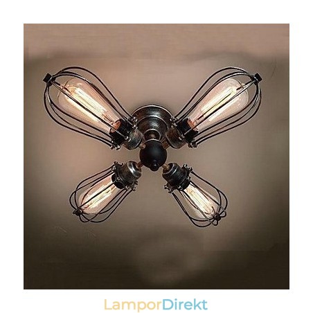 Vintage Mini Style Målning Metal Flush Mount