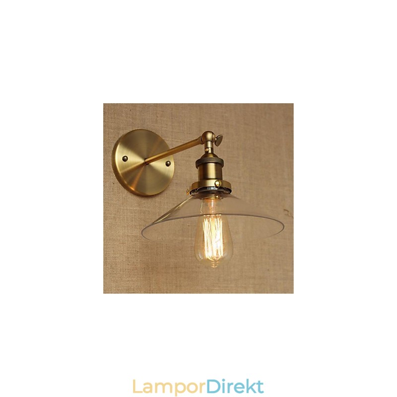 Modern Och Modern Country Retro Antik Mässing Funktion För Mini Style Ambient Väggbelysning