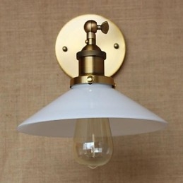 Modern Och Modern Country Retro Antik Mässing Funktion För Mini Style Ambient Väggbelysning