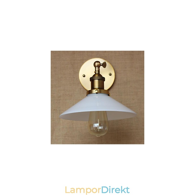 Modern Och Modern Country Retro Antik Mässing Funktion För Mini Style Ambient Väggbelysning