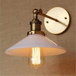 Modern Och Modern Country Retro Antik Mässing Funktion För Mini Style Ambient Väggbelysning
