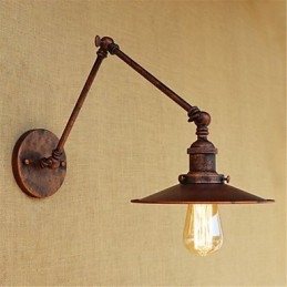 Rustik Lodge Country Retro Målning Funktion För Mini Style Swing Arm Ambient Light Swing