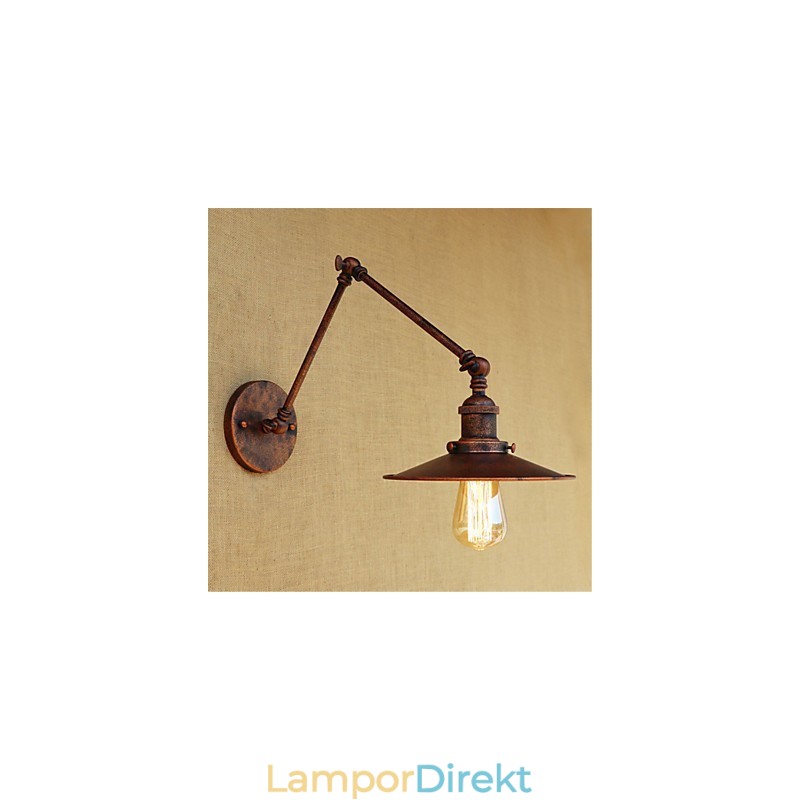 Rustik Lodge Country Retro Målning Funktion För Mini Style Swing Arm Ambient Light Swing