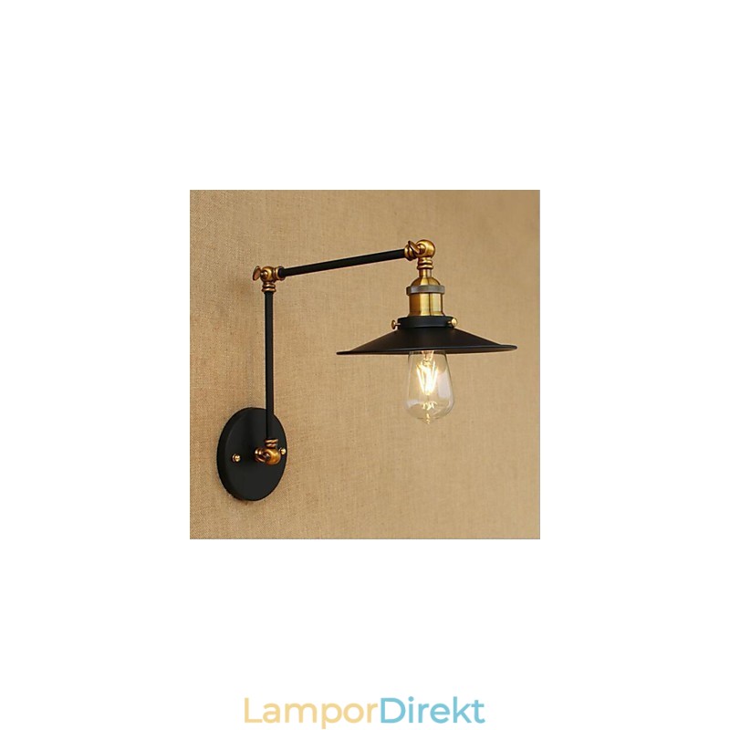 Rustik Lodge Country Retro Målning Funktion För Mini Style Swing Arm Ambient Light Swing