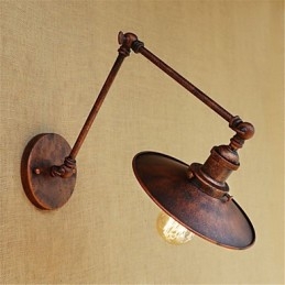 Rustik Lodge Country Retro Målning Funktion För Mini Style Swing Arm Ambient Light Swing
