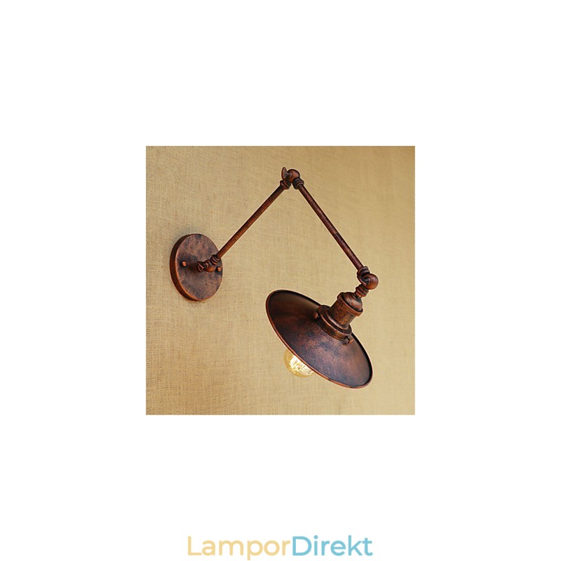 Rustik Lodge Country Retro Målning Funktion För Mini Style Swing Arm Ambient Light Swing