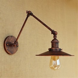 Rustik Lodge Country Retro Målning Funktion För Mini Style Swing Arm Ambient Light Swing