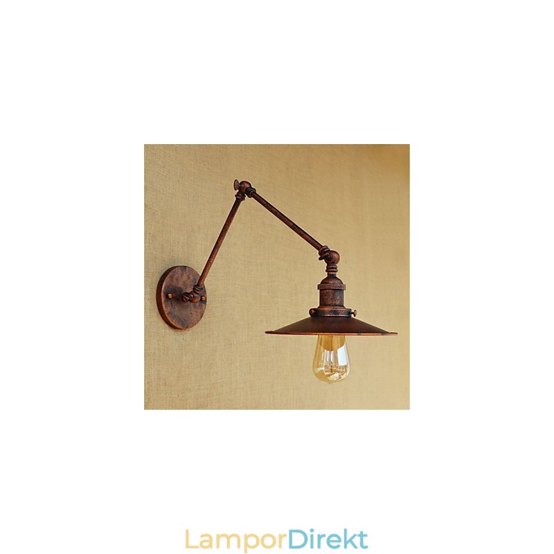 Rustik Lodge Country Retro Målning Funktion För Mini Style Swing Arm Ambient Light Swing
