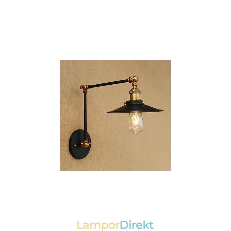 Vägglampa Mässing Vintage Industriell Vägglampa Ljus Hembelysning Inomhusdekor Vägglampa