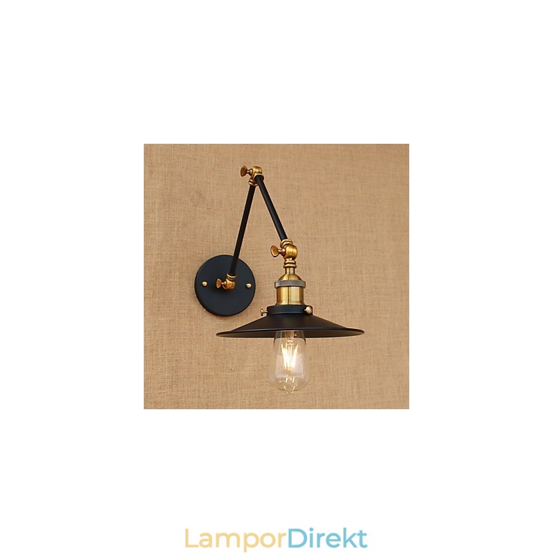 Vägglampa Mässing Vintage Industriell Vägglampa Ljus Hembelysning Inomhusdekor Vägglampa